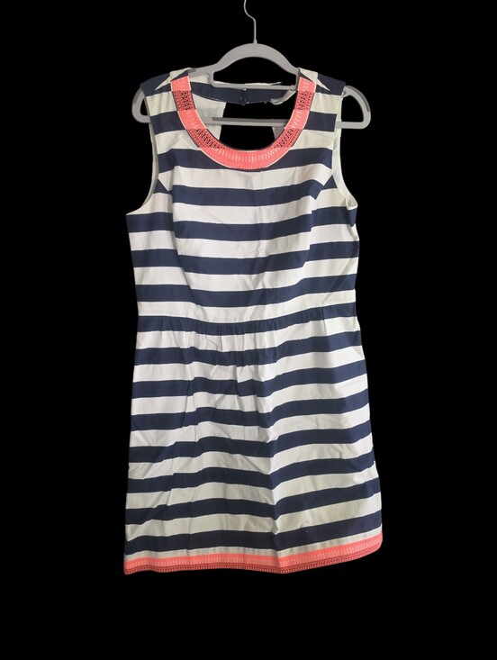 Vineyard Vines Dresses & Skirts - Vineyard Vines Nautical Navy Blue and White Striped Dress Size 10 EUC